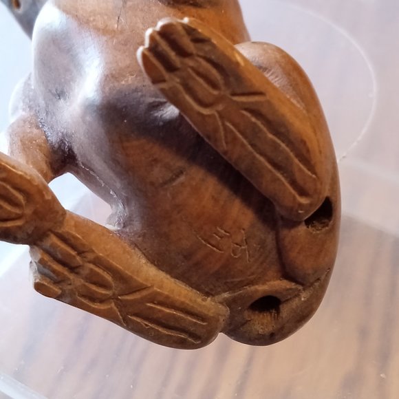 Hand Carved Wooden Netsuke - Picture 7 of 9